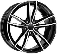 19 İnç 5x112 Ön 8.5 Arka 9.5 Audi Seat BMW Volkswagen Mercedes Uyumlu Black Diamond Jant Takımı