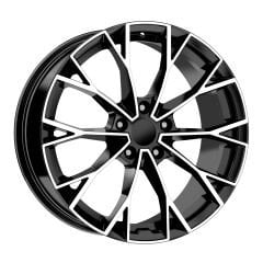 19 İnç 5x112 Volkswagen Golf 5 Passat Arteon Seat Leon Audi A3 Uyumlu Black Polısh Jant Takımı