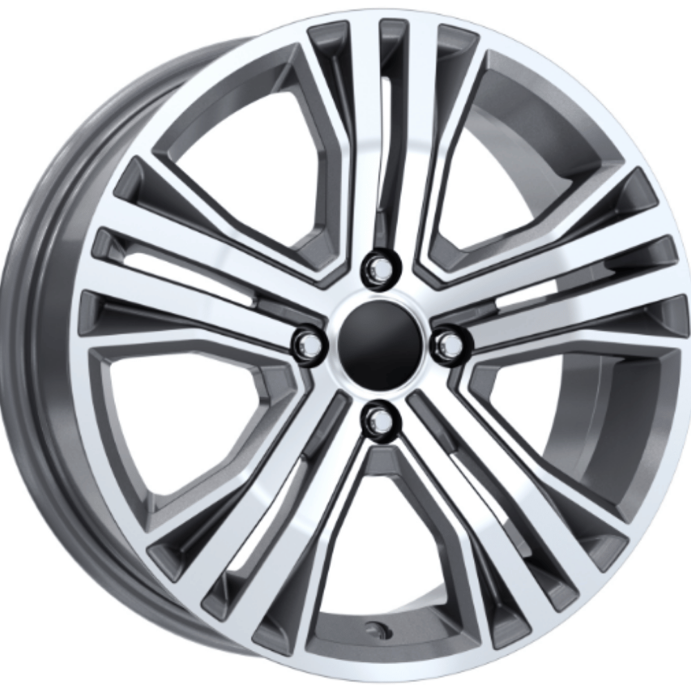 16 İnç 5x114.3 Renault Megane 4 Dacia Nissan Toyota Uyumlu Gun Metal Diamond Jant Takımı
