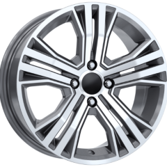 16 İnç 5x114.3 Renault Megane 4 Dacia Nissan Toyota Uyumlu Gun Metal Diamond Jant Takımı