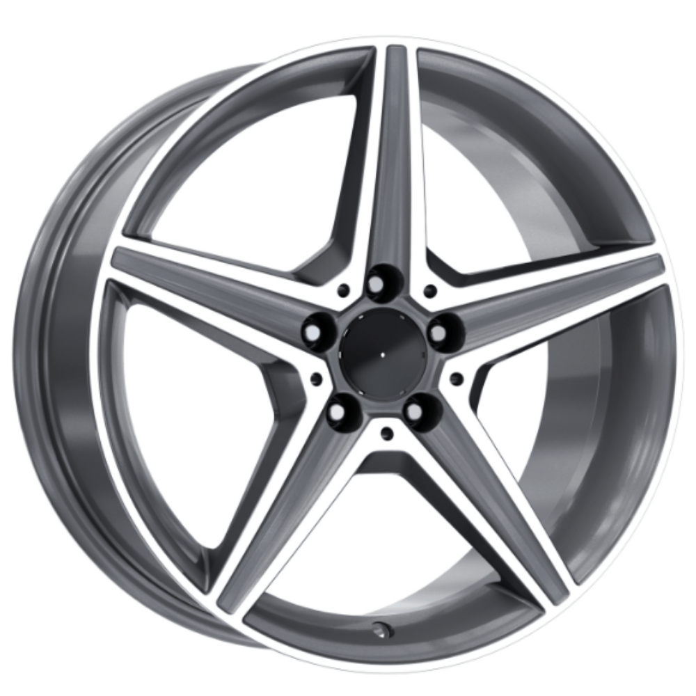 19 İnç 5x112 Ön 8 Arka 8 Mercedes Audi Uyumlu Gun Metal Diamond Jant Takımı