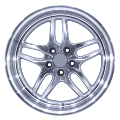 19 İnç 5x120 BMW Chevrolet Uyumlu Silver Machine Lip Jant Takımı | R1 Wheels