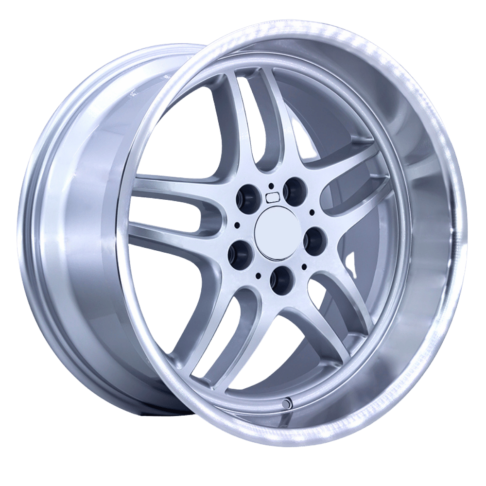 19 İnç 5x120 BMW Chevrolet Uyumlu Silver Machine Lip Jant Takımı | R1 Wheels