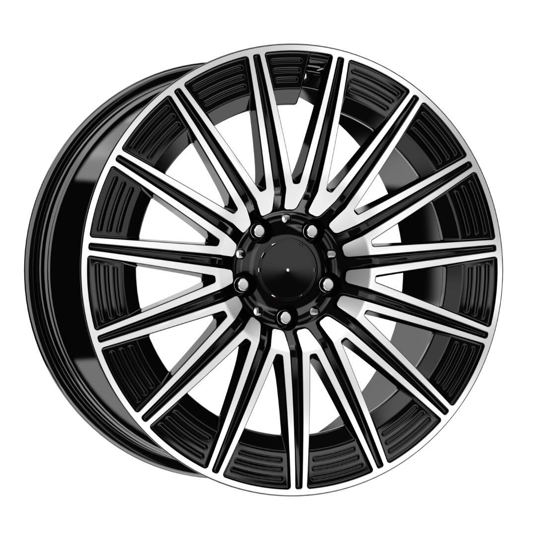 18 İnç 5x112 Mercedes Benz Amg C Class W204 E Class W212 Vito Uyumlu Black Polısh Jant Takımı