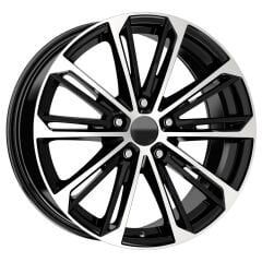 17 İnç 5x100 VERONA Volkswagen Polo Golf 4 Seat İbiza Skoda Fabia Uyumlu Black Diamond Jant Takımı