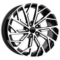 17 İnç 5x100 Volkswagen Polo Golf 4 Bora Seat İbiza Skoda Fabia Rapıd Audi A1 Uyumlu Black Diamond Jant Takımı