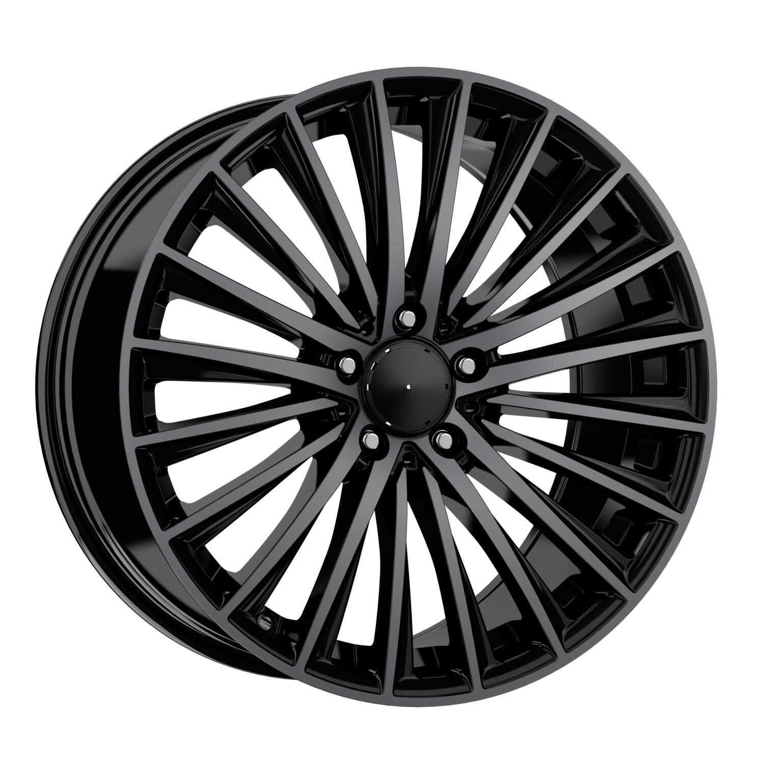 18 İnç 5x112 Ön 8 Arka 9 Mercedes C Class W205 E Class Vito Uyumlu Black Tinted Diamond Jant Takımı