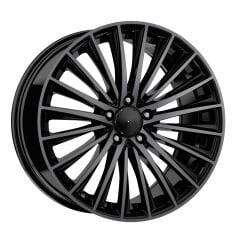 18 İnç 5x112 Ön 8 Arka 9 Mercedes C Class W205 E Class Vito Uyumlu Black Tinted Diamond Jant Takımı