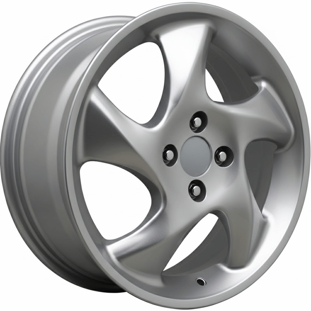 15 İnç 5x100 Volkswagen Polo Golf 4 Bora Seat İbiza Skoda Fabia Uyumlu Porsche Silver Jant Takımı
