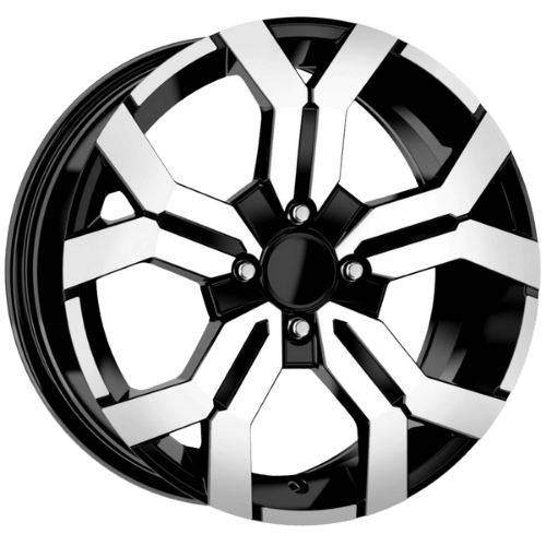 16 İnç 5x114.3 Dacia Duster Renault Nissan Uyumlu Black Polish Jant Takımı