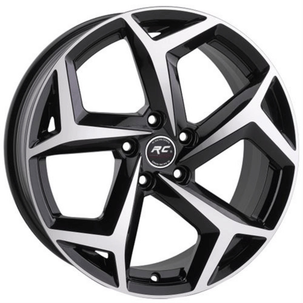 17 İnç 5x112 Golf Passat Jetta Audi Seat Skoda Uyumlu Black Face Jant Takımı