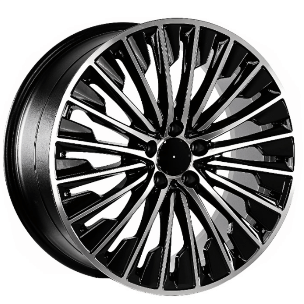 19 İnç 5x112 Ön 8 Arka 9 Volkswagen Audi Mercedes Uyumlu Black Polish Jant Takımı