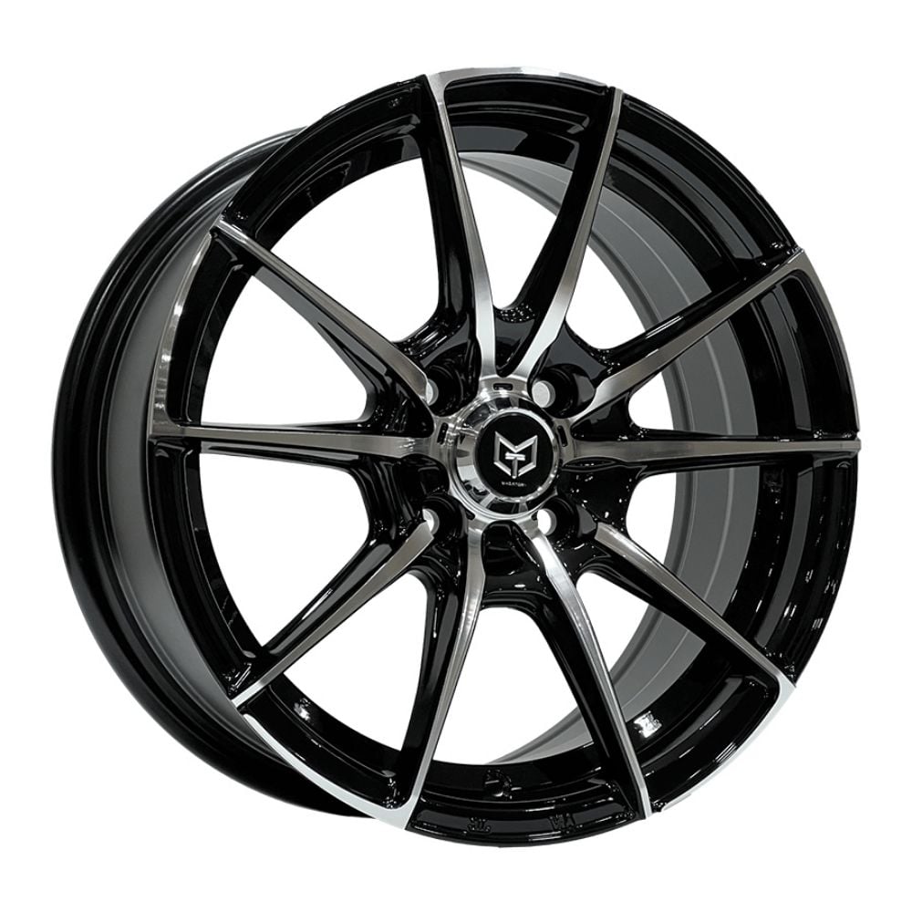 13 İnç 4x100 Renault Broadway Spring Flash Tofaş Uyumlu Black Machined Jant Takımı